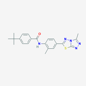 4-tert-butyl-N-[2-methyl-4-(3-methyl[1,2,4]triazolo[3,4-b][1,3,4]thiadiazol-6-yl)phenyl]benzamide