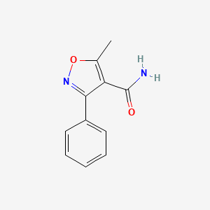 molecular formula C11H10N2O2 B2444219 5-甲基-3-苯基异恶唑-4-甲酰胺 CAS No. 4340-44-7