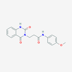 3-(2,4-dioxo-1H-quinazolin-3-yl)-N-(4-methoxyphenyl)propanamide