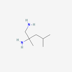 molecular formula C7H18N2 B2444229 2,4-Dimethylpentane-1,2-diamine CAS No. 115947-69-8