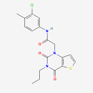 N-(3-chloro-4-methylphenyl)-2-(2,4-dioxo-3-propyl-3,4-dihydrothieno[3,2-d]pyrimidin-1(2H)-yl)acetamide