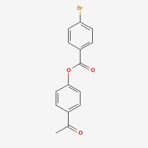 molecular formula C15H11BrO3 B2444232 4-Acetylphenyl 4-bromobenzoate CAS No. 305857-90-3