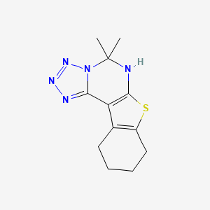 5,5-Dimethyl-5,6,8,9,10,11-hexahydro[1]benzothieno[3,2-e]tetrazolo[1,5-c]pyrimidine