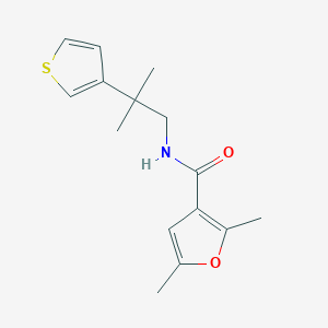 2,5-dimethyl-N-(2-methyl-2-(thiophen-3-yl)propyl)furan-3-carboxamide