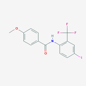 N-[4-iodo-2-(trifluoromethyl)phenyl]-4-methoxybenzamide