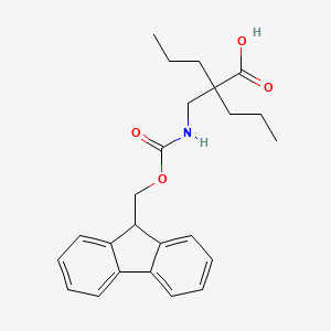 2-[(9H-Fluoren-9-ylmethoxycarbonylamino)methyl]-2-propylpentanoic acid