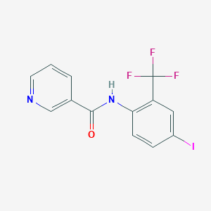 molecular formula C13H8F3IN2O B244429 N-[4-iodo-2-(trifluoromethyl)phenyl]nicotinamide 