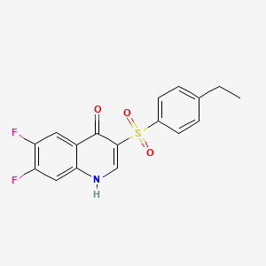 3-[(4-ethylphenyl)sulfonyl]-6,7-difluoroquinolin-4(1H)-one