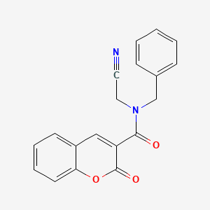 molecular formula C19H14N2O3 B2444301 N-benzyl-N-(cyanomethyl)-2-oxo-2H-chromene-3-carboxamide CAS No. 1252265-57-8