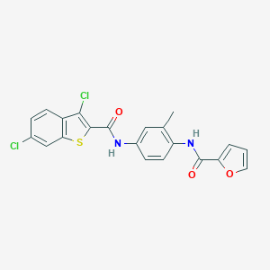 N-(4-{[(3,6-dichloro-1-benzothien-2-yl)carbonyl]amino}-2-methylphenyl)-2-furamide