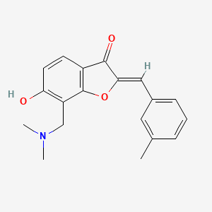 (Z)-7-((dimethylamino)methyl)-6-hydroxy-2-(3-methylbenzylidene)benzofuran-3(2H)-one