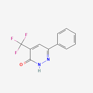 molecular formula C11H7F3N2O B2444337 6-Phenyl-4-(trifluoromethyl)-2,3-dihydropyridazin-3-one CAS No. 221195-97-7