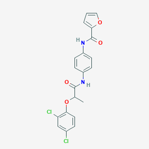 N-(4-{[2-(2,4-dichlorophenoxy)propanoyl]amino}phenyl)-2-furamide