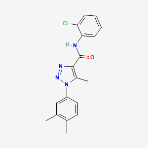 N-(2-chlorophenyl)-1-(3,4-dimethylphenyl)-5-methyl-1H-1,2,3-triazole-4-carboxamide