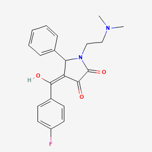 1-(2-(dimethylamino)ethyl)-4-(4-fluorobenzoyl)-3-hydroxy-5-phenyl-1H-pyrrol-2(5H)-one