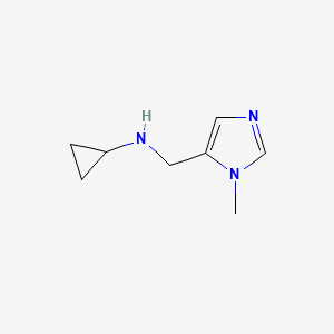 molecular formula C8H13N3 B2444370 N-((1-Methyl-1H-imidazol-5-yl)methyl)cyclopropanamine CAS No. 1466199-32-5