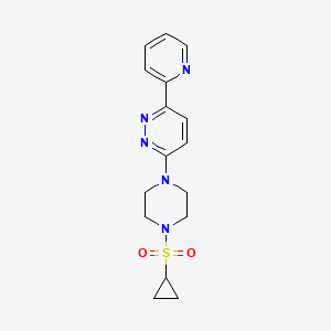 3-(4-(Cyclopropylsulfonyl)piperazin-1-yl)-6-(pyridin-2-yl)pyridazine