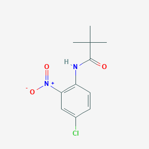 molecular formula C11H13ClN2O3 B2444394 N-(4-氯-2-硝基苯基)-2,2-二甲基丙酰胺 CAS No. 150783-39-4