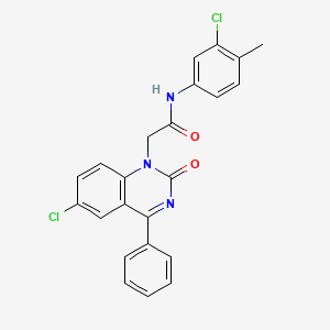 2-(6-chloro-2-oxo-4-phenylquinazolin-1(2H)-yl)-N-(3-chloro-4-methylphenyl)acetamide