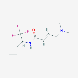 (E)-N-(1-Cyclobutyl-2,2,2-trifluoroethyl)-4-(dimethylamino)but-2-enamide