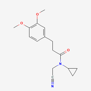 molecular formula C16H20N2O3 B2444430 N-(cyanomethyl)-N-cyclopropyl-3-(3,4-dimethoxyphenyl)propanamide CAS No. 1252405-67-6