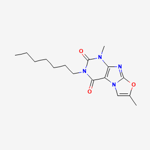 3-heptyl-1,7-dimethyloxazolo[2,3-f]purine-2,4(1H,3H)-dione