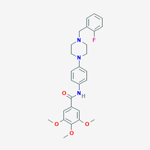 N-{4-[4-(2-fluorobenzyl)piperazin-1-yl]phenyl}-3,4,5-trimethoxybenzamide