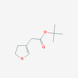 molecular formula C10H16O3 B2444440 Tert-butyl 2-(2,3-dihydrofuran-4-yl)acetate CAS No. 2260937-06-0