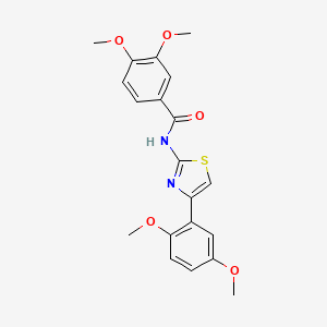 N-[4-(2,5-dimethoxyphenyl)-1,3-thiazol-2-yl]-3,4-dimethoxybenzamide