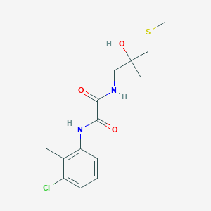 N1-(3-chloro-2-methylphenyl)-N2-(2-hydroxy-2-methyl-3-(methylthio)propyl)oxalamide