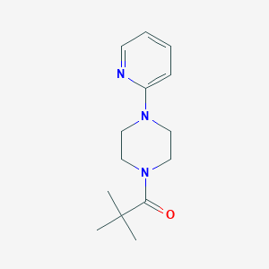 molecular formula C14H21N3O B2444458 2,2-Dimethyl-1-(4-(2-pyridyl)piperazinyl)propan-1-one CAS No. 335282-35-4