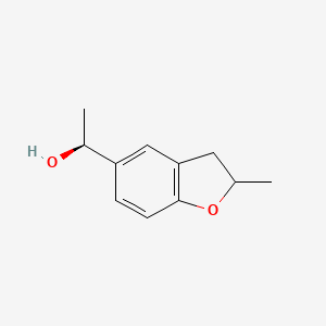 molecular formula C11H14O2 B2444460 (1S)-1-(2-methyl-2,3-dihydro-1-benzofuran-5-yl)ethan-1-ol CAS No. 1568396-95-1
