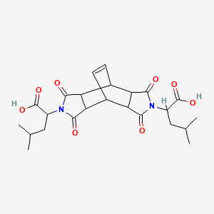 2,2'-(1,3,5,7-tetraoxo-3a,4,4a,5,7,7a,8,8a-octahydro-4,8-ethenopyrrolo[3,4-f]isoindole-2,6(1H,3H)-diyl)bis(4-methylpentanoic acid)