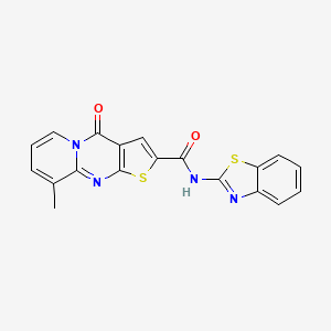 N-(benzo[d]thiazol-2-yl)-9-methyl-4-oxo-4H-pyrido[1,2-a]thieno[2,3-d]pyrimidine-2-carboxamide