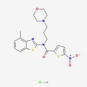 N-(4-methylbenzo[d]thiazol-2-yl)-N-(3-morpholinopropyl)-5-nitrothiophene-2-carboxamide hydrochloride