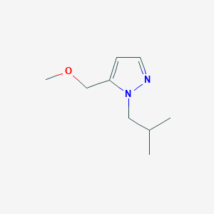 molecular formula C9H16N2O B2444488 1-isobutyl-5-(methoxymethyl)-1H-pyrazole CAS No. 1856044-32-0