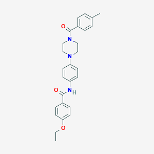 4-Ethoxy-N-{4-[4-(4-methylbenzoyl)piperazin-1-YL]phenyl}benzamide