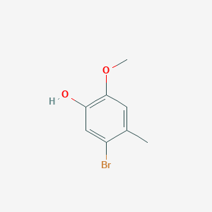 molecular formula C8H9BrO2 B2444490 5-bromo-2-methoxy-4-methylPhenol CAS No. 83387-13-7