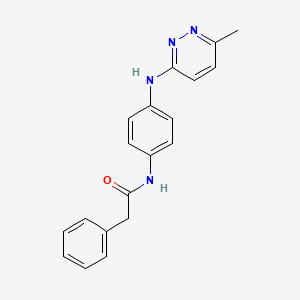 molecular formula C19H18N4O B2444491 N-(4-((6-methylpyridazin-3-yl)amino)phenyl)-2-phenylacetamide CAS No. 1203086-25-2