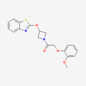 1-(3-(Benzo[d]thiazol-2-yloxy)azetidin-1-yl)-2-(2-methoxyphenoxy)ethanone