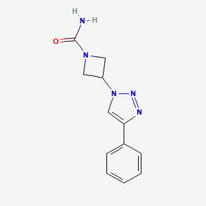 3-(4-phenyl-1H-1,2,3-triazol-1-yl)azetidine-1-carboxamide
