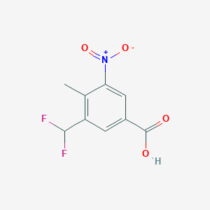 3-(Difluoromethyl)-4-methyl-5-nitrobenzoic acid