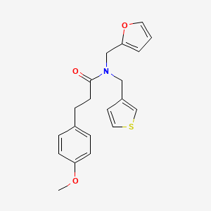 molecular formula C20H21NO3S B2444519 N-(furan-2-ylmethyl)-3-(4-methoxyphenyl)-N-(thiophen-3-ylmethyl)propanamide CAS No. 1219901-40-2