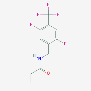 N-{[2,5-difluoro-4-(trifluoromethyl)phenyl]methyl}prop-2-enamide