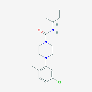 (4-(5-Chloro-2-methylphenyl)piperazinyl)-N-(methylpropyl)formamide