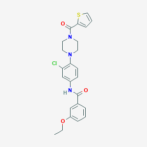 N-{3-chloro-4-[4-(2-thienylcarbonyl)-1-piperazinyl]phenyl}-3-ethoxybenzamide