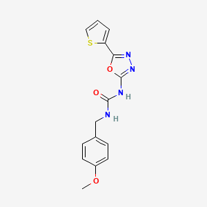 1-(4-Methoxybenzyl)-3-(5-(thiophen-2-yl)-1,3,4-oxadiazol-2-yl)urea