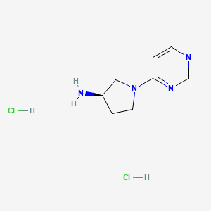 (3R)-1-(Pyrimidin-4-yl)pyrrolidin-3-amine dihydrochloride