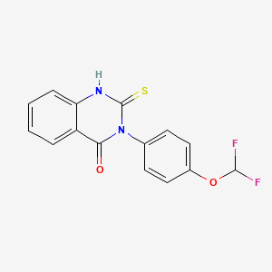 3-[4-(Difluoromethoxy)phenyl]-2-sulfanyl-3,4-dihydroquinazolin-4-one
