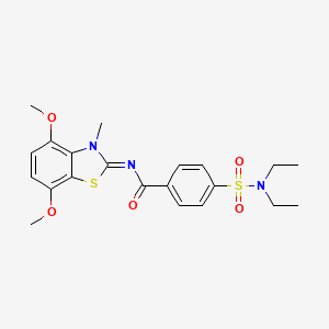 4-(diethylsulfamoyl)-N-(4,7-dimethoxy-3-methyl-1,3-benzothiazol-2-ylidene)benzamide